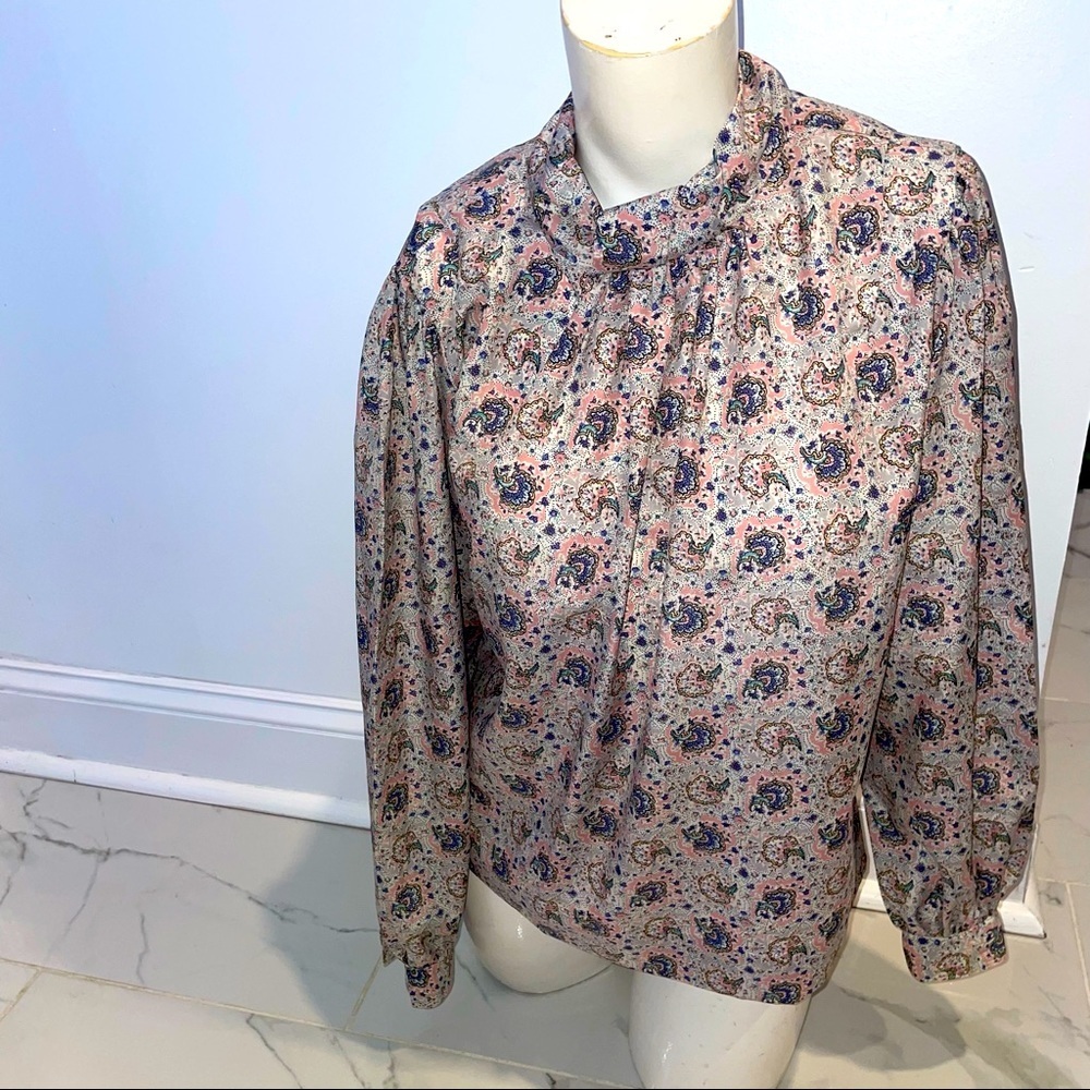 Vintage satin turtleneck